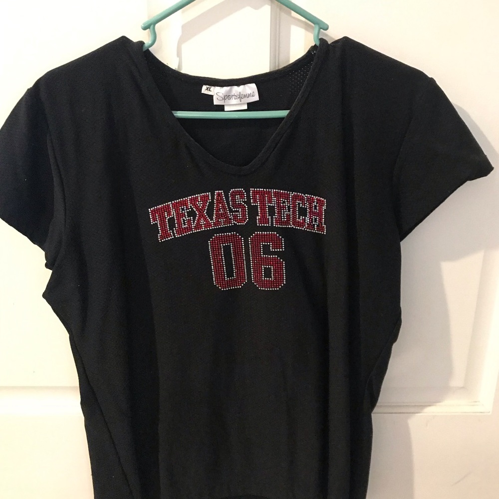 Ladies Texas Tech bling jersey top